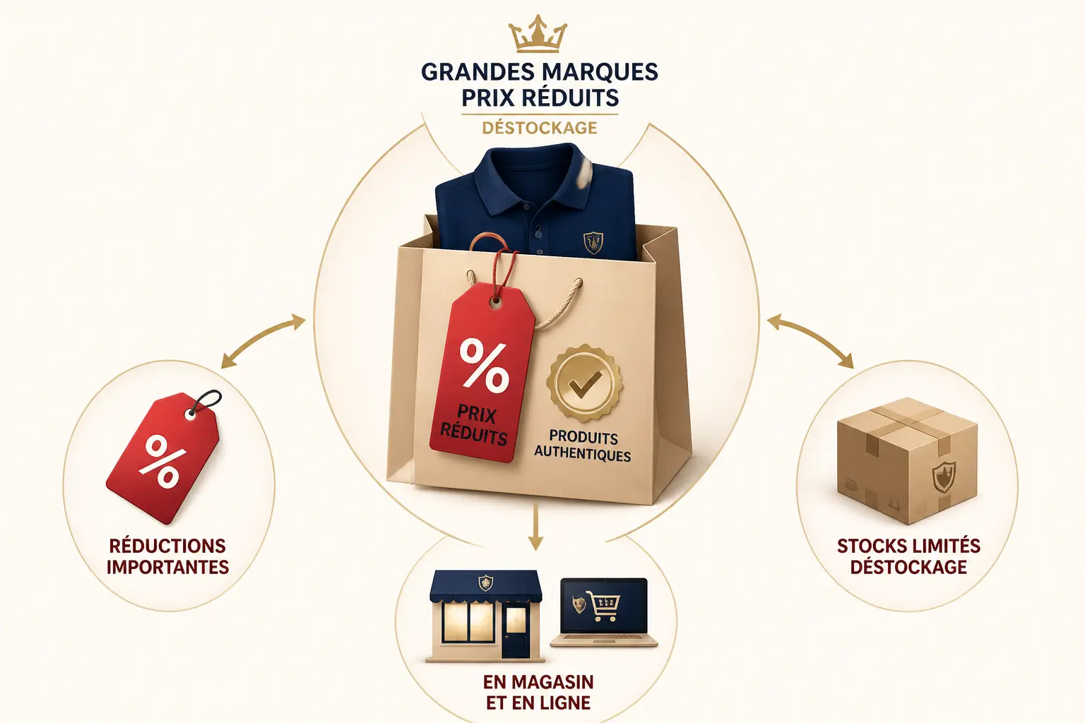 100% des Marques : concept outlet et déstockage à connaître