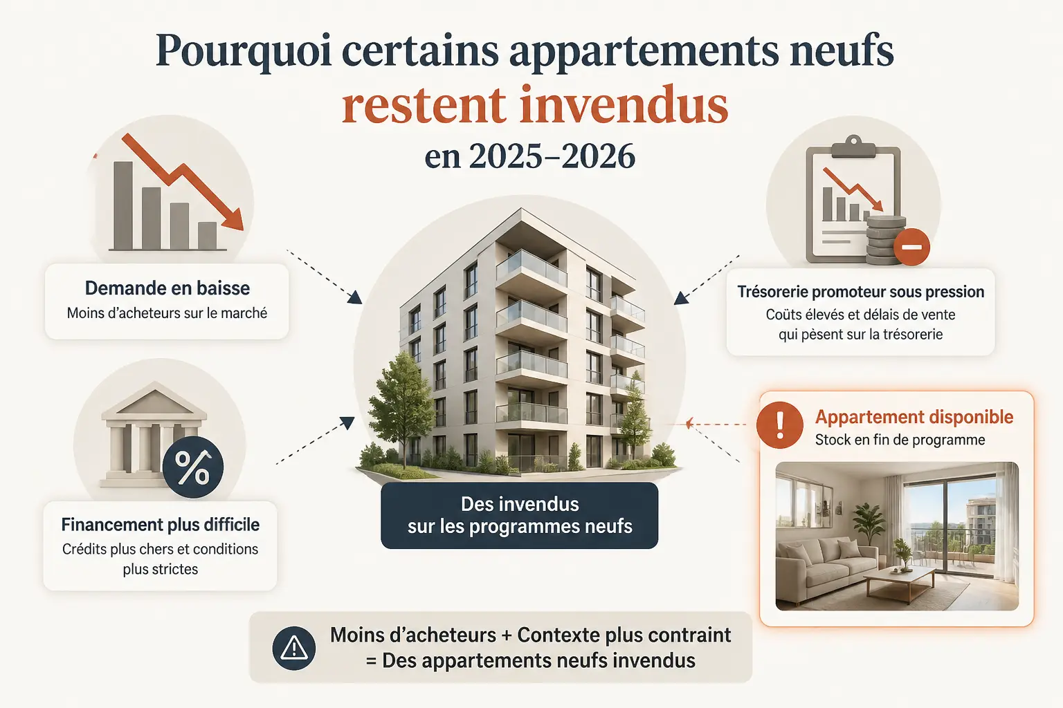 Pourquoi certains lots restent sur le marché en 2025-2026