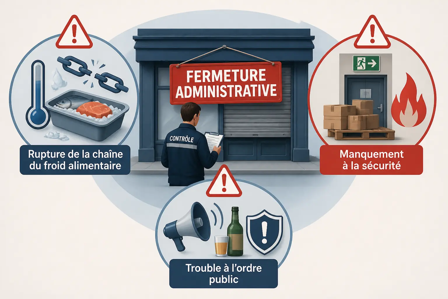 Pourquoi un établissement peut être fermé : les motifs qui reviennent le plus