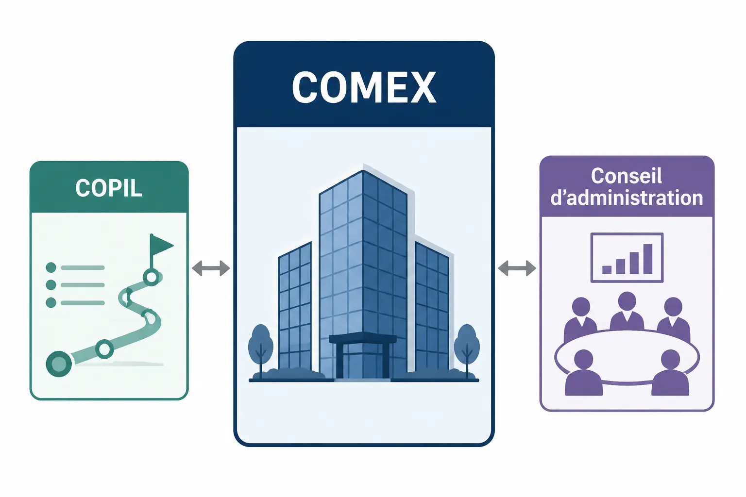 COMEX, COPIL, conseil d’administration : ne mélangez pas les rôles