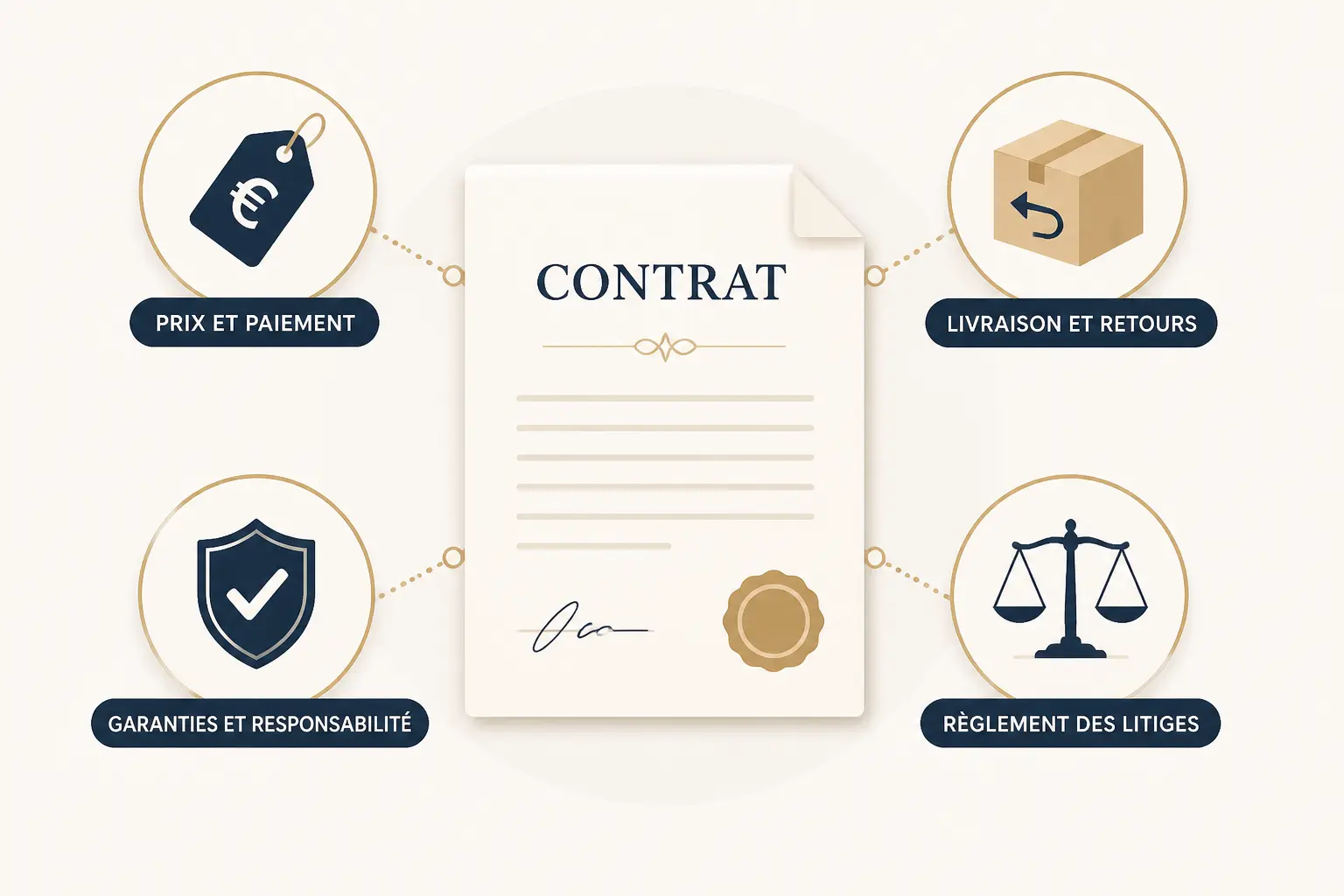 Les clauses à intégrer pour vendre sans zone grise