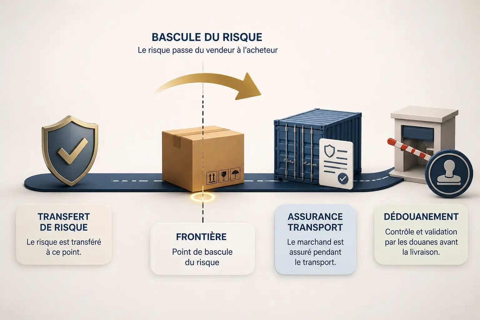 Coûts, risques, assurance et douane : qui prend quoi