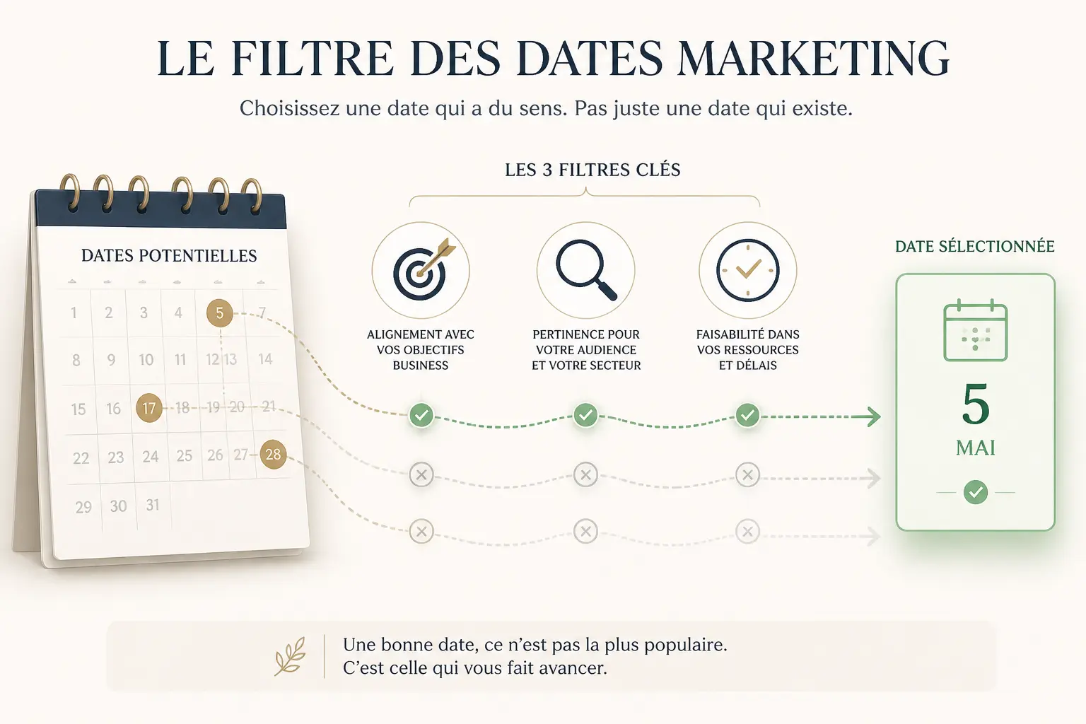 Comment sélectionner les dates utiles selon votre secteur, votre cible et vos objectifs