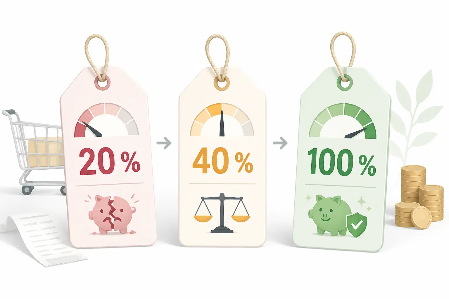 Comment lire un ratio de 20 %, 40 % ou 100 % sans se tromper