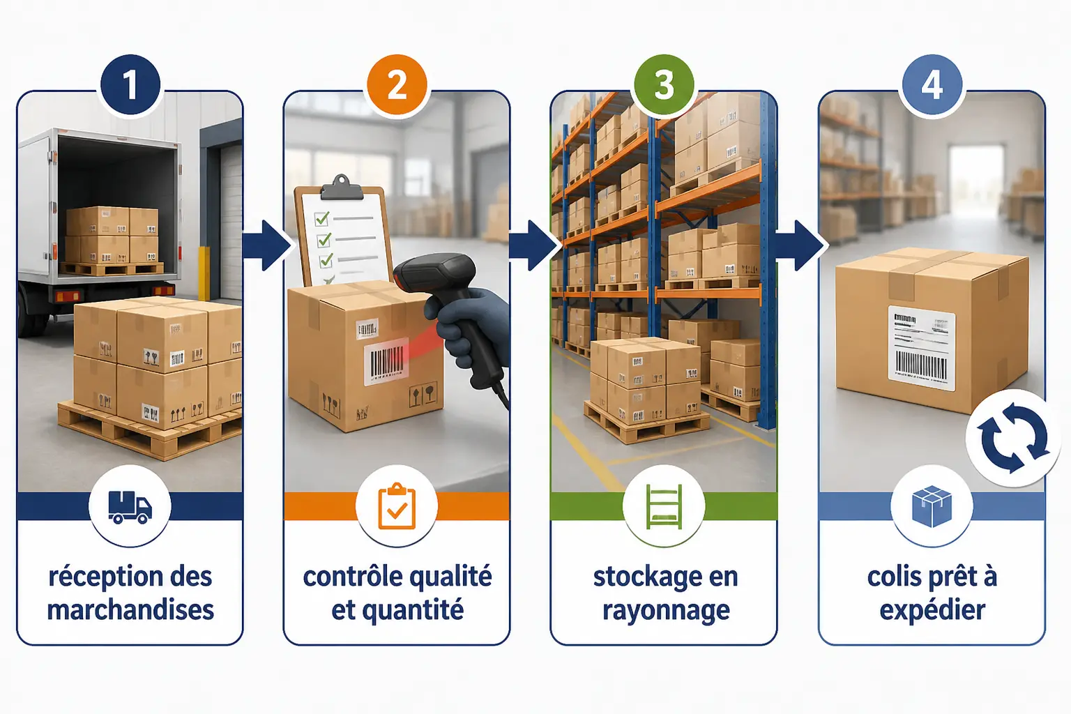 De l’entrée en stock au colis livré : comment le processus fonctionne