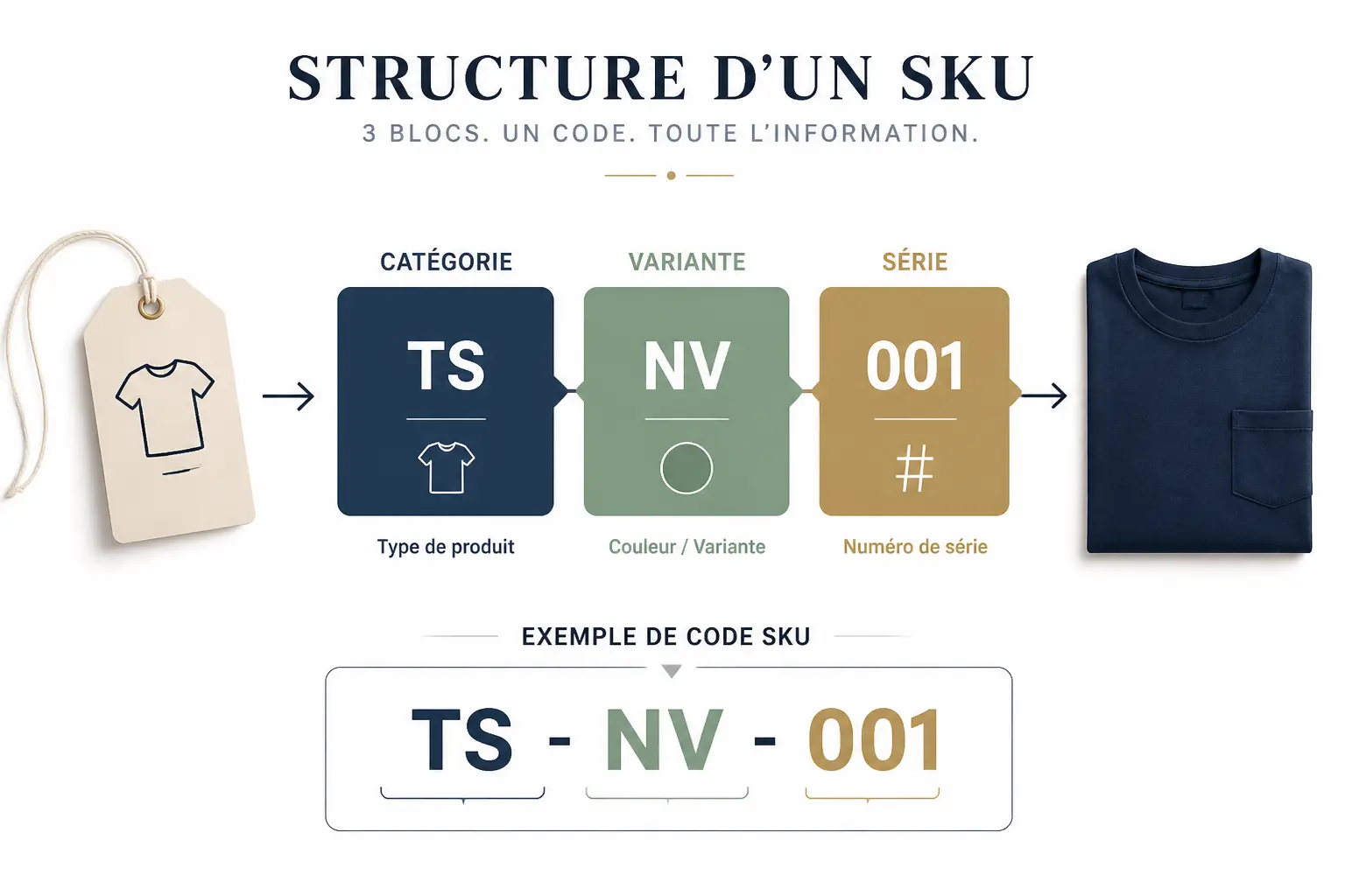 Comment créer un code SKU clair et évolutif