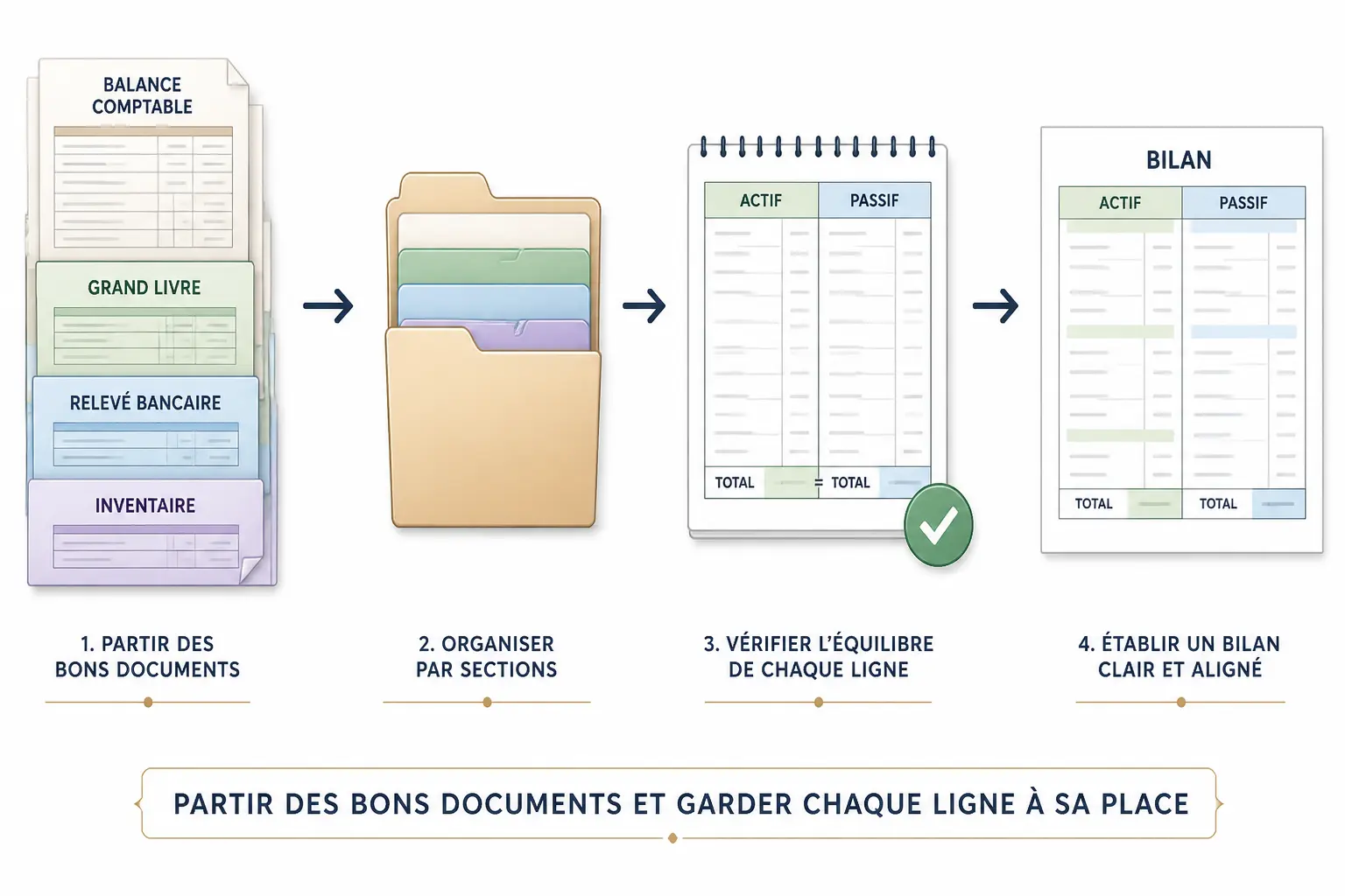 Comment faire votre bilan pas à pas sans vous tromper de ligne